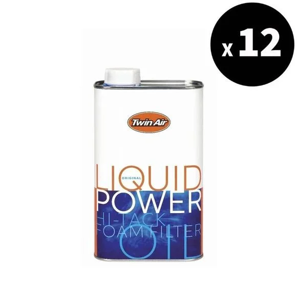 Huile de filtre Twin air pour à Liquid Power – Bidon 1L x12 Universel Ref : TA00547A / 3064934