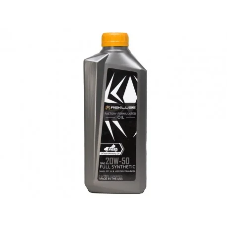 Huile REKLUSE Factory Formulated – 1L 20W50 V-Twin
