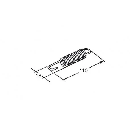Jeu de 5 ressorts BUZZETTI 110x18mm pour bequille centrale