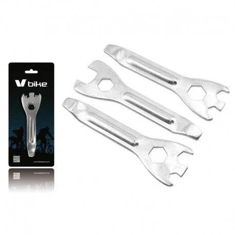 Jeu de demonte-pneus VICMA + cles multi-usages