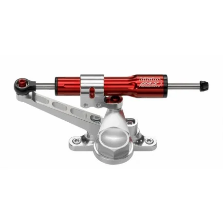 Kit amortisseur de direction BITUBO position racing (tete de fourche sans feu avant) Kawasaki ZX6R