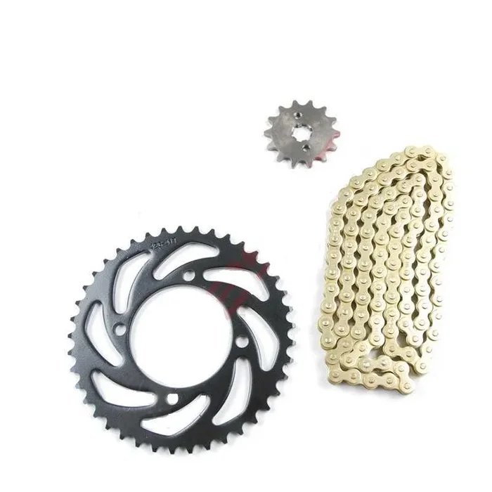 KIT CHAINE RENFORCEE OR 420 120 MAILLONS YCF PILOT START BASTOS 125 140 150