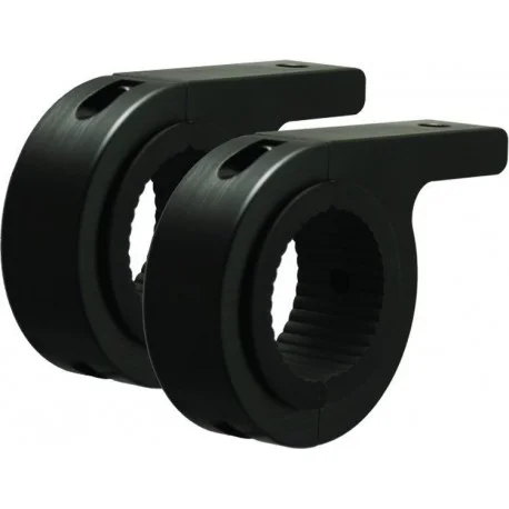 Kit de fixation VISION X tube Ø381mm pour visserie M8 alu noir