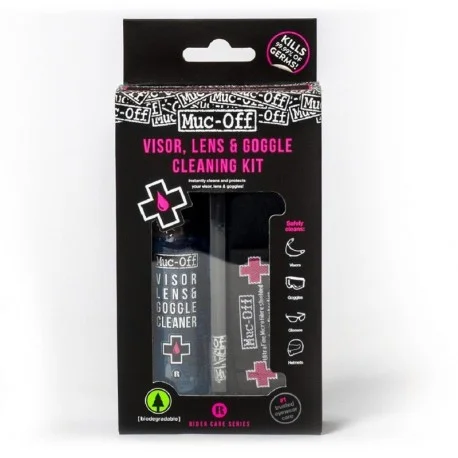 Kit de nettoyage ecran, lunettes et masque moto MUC-OFF