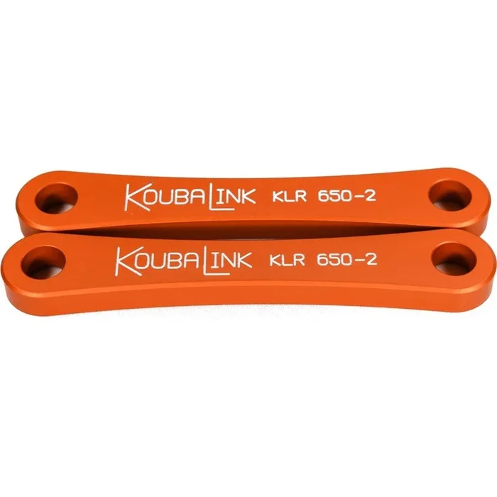 Kit de rabaissement de selle KOUBALINK (50.8 mm) orange – Kawasaki KLR650