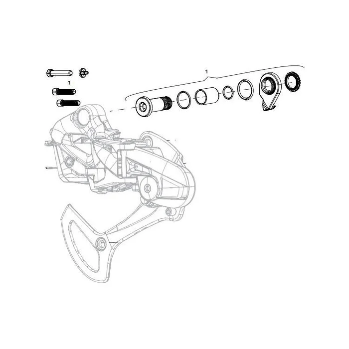 Kit de vis dérailleur arrière XO1 Eagle AXS