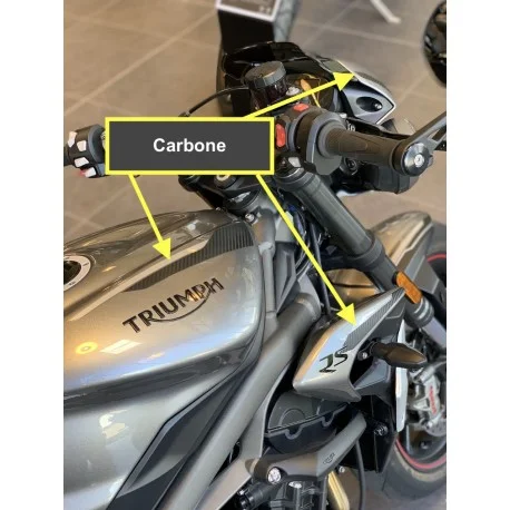 Kit deco carbone TRIUMPH 765 STREET TRIPLE RS 2020-2021