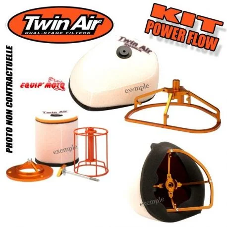 Kit filtre a air POWER FLOW HUSQVARNA FC250 FC350 FE350 FC450 FE450 FS450 FE501 KTM SX-F250 SX-F350 SX-F450
