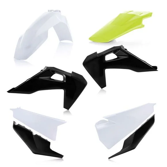 Kit plastiques Acerbis COULEUR BLANC/NOIR Ref : AE3473 / 0023482.237