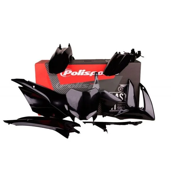 Kit plastiques Polisport COULEUR NOIRHONDA 110 CRF 110 F (JE02) – 2013 – 2018Ref : PS211BC07 / 1086075003
