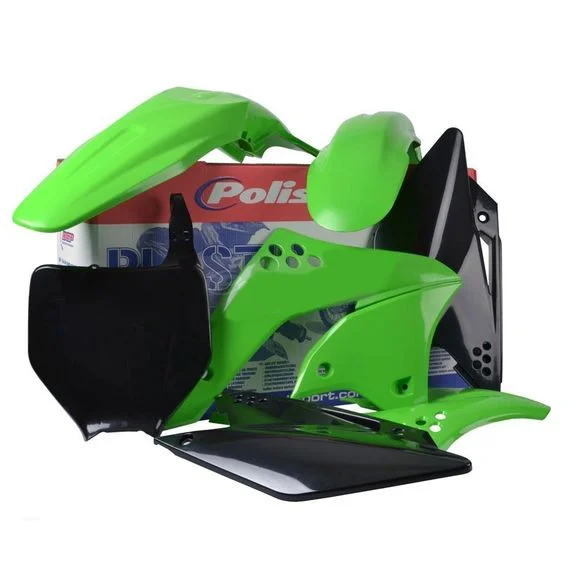 Kit plastiques Polisport COULEUR ORIGINEKAWASAKI 250 KX 250 F (KX250T) – 2006 – 2008Ref : PS511ST06 / 1086105001