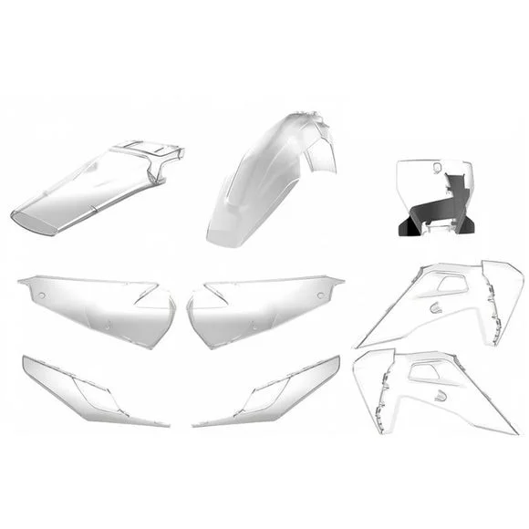 Kit plastiques Polisport COULEUR TRANSPARENT Ref : 4420006300 / 1086186002