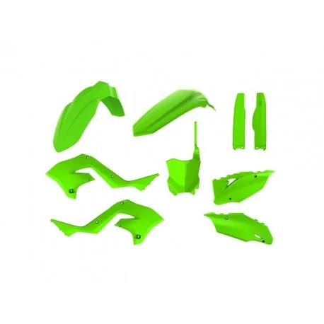 Kit plastiques POLISPORT Restyle vert citron Kawasaki KX125/250