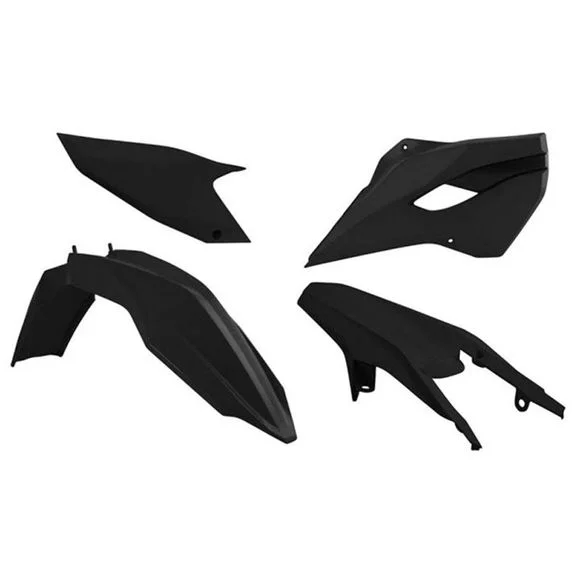 Kit plastiques R-tech 4 p noir – Noir Ref : RTH0214 / RKITHSQNR0410