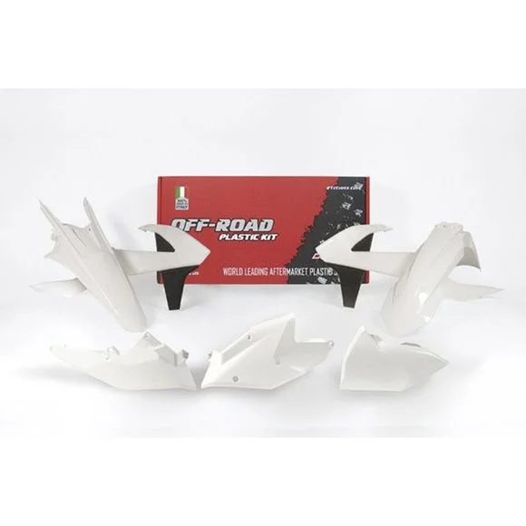 Kit plastiques R-tech 5 p blanc – Blanc Ref : RTH0253 / RKITKTMBN0417