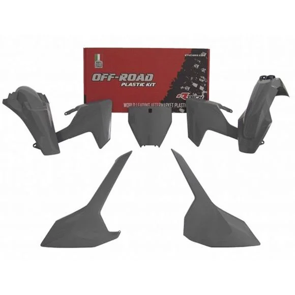 Kit plastiques R-tech 5 p gris quantum – Gris Ref : RTH0210 / RKITHSQGR0516
