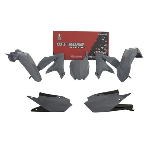 Kit plastiques R-tech 5 p gris quantum – Gris Ref : RTH0412 / RKITYZFGR0518