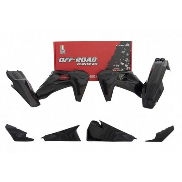Kit plastiques R-tech 5 p noir – Noir Ref : RTH0215 / RKITHSQNR0420