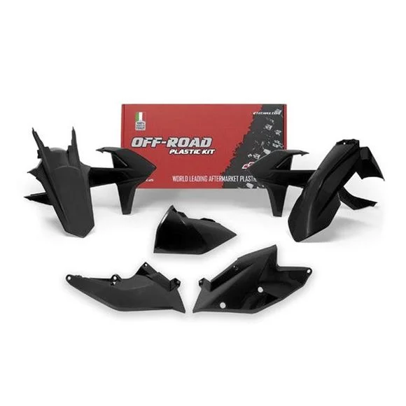 Kit plastiques R-tech 5 p noir – Noir Ref : RTH0279 / RKITKTMNR0417