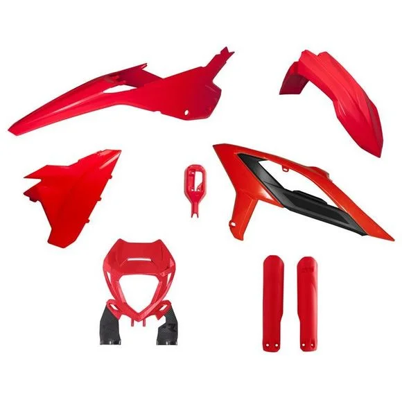 Kit plastiques R-tech 6 p BETA Origine – Rouge Ref : RTH0148 / RKITBETRS0623