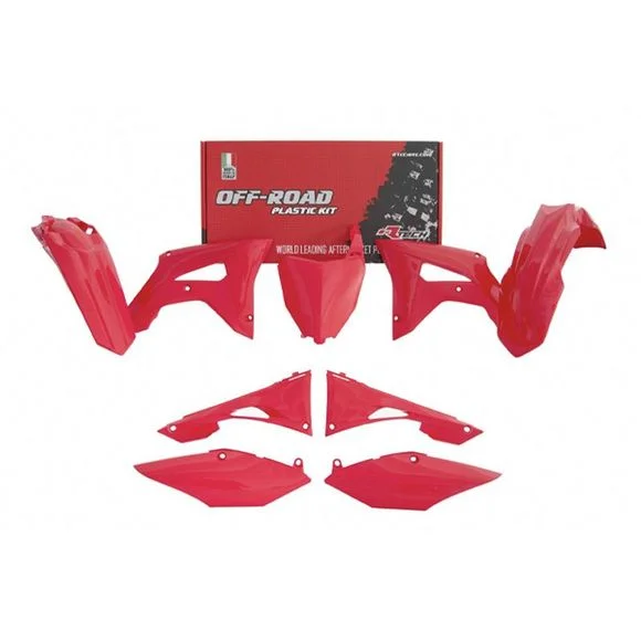 Kit plastiques R-tech 6 p CRF rouge – Rouge Ref : RTH0174 / RKITCRFRS0519