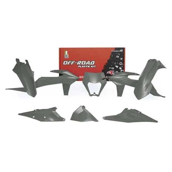 Kit plastiques R-tech 6 p gris quantum – Gris Ref : RTH0275 / RKITKTMGR0520