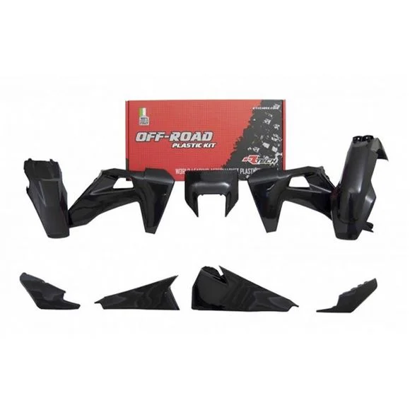 Kit plastiques R-tech 6 p noir – Noir Ref : RTH0220 / RKITHSQNR0520
