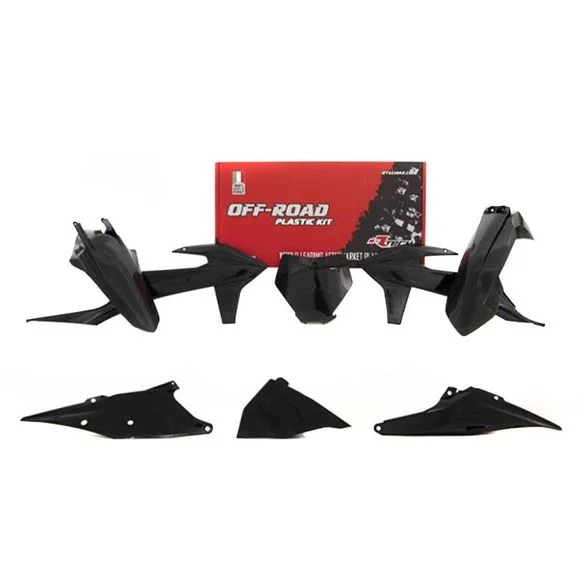 Kit plastiques R-tech 6 p Noir – Noir Ref : RTH0289 / RKITKTMNR0599