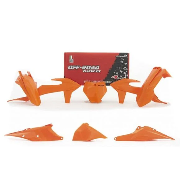 Kit plastiques R-tech 6 p Orange – Orange Ref : RTH0250 / RKITKTMAR0599