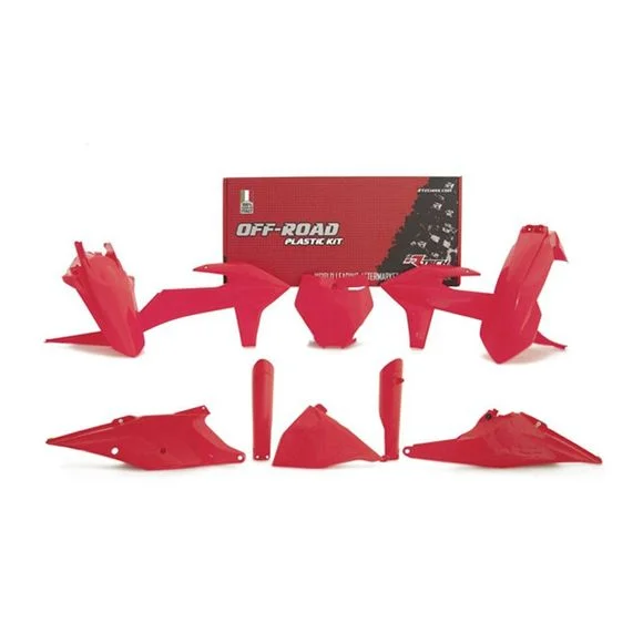 Kit plastiques R-tech 7 p rouge fluo – Rouge Ref : RTH0321 / RKITKTMRD0599