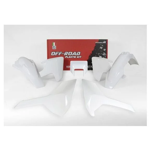 Kit plastiques R-tech Husqvarna Blanc – Blanc Ref : RTH0202 / RKITHSQBN0517