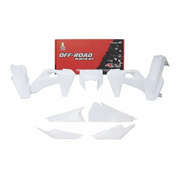 Kit plastiques R-tech Husqvarna Blanc – Blanc Ref : RTH0203 / RKITHSQBN0520
