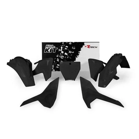 Kit plastiques R-tech Husqvarna Noir – Noir Ref : RTH0218 / RKITHSQNR0516