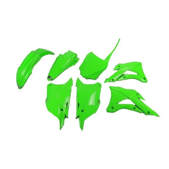 Kit plastiques Ufo couleur vert fluoKAWASAKI 250 KX 250 F (KX252A) – 2017Ref : UF1278 / 1087271004