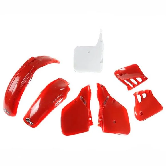 Kit plastiques Ufo VINTAGE ORIGINE 89HONDA 500 CR 500 R (PE02) – 1989 – 1990Ref : 78694999 / 1086926001