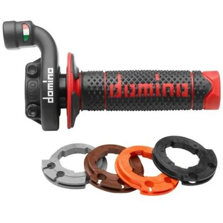 Kit poignees DOMINO KRK Evo avec cables et revetements HONDA CRF250R