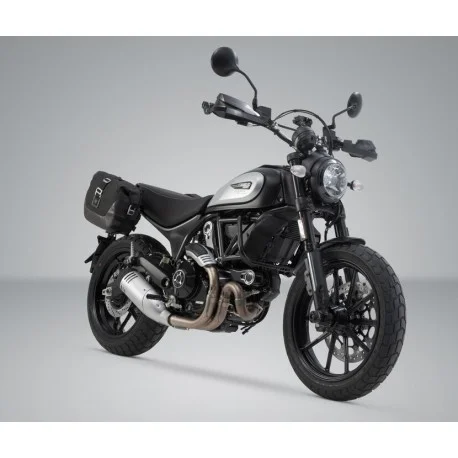 Kit sacoche laterale SW MOTECH Legend Gear LCBlack Edition DUCATI 800 SCRAMBLER ICON / FULL THROTTLE / CAFE RACER