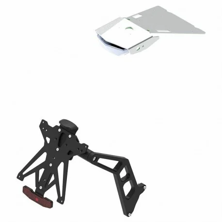 Kit support de plaque reglable LIGHTECH noir BMW R Nine T