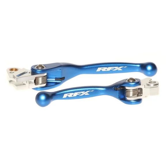 Leviers de frein et d’embrayage RFX REPLIABLES – Bleu Ref : RFX0127