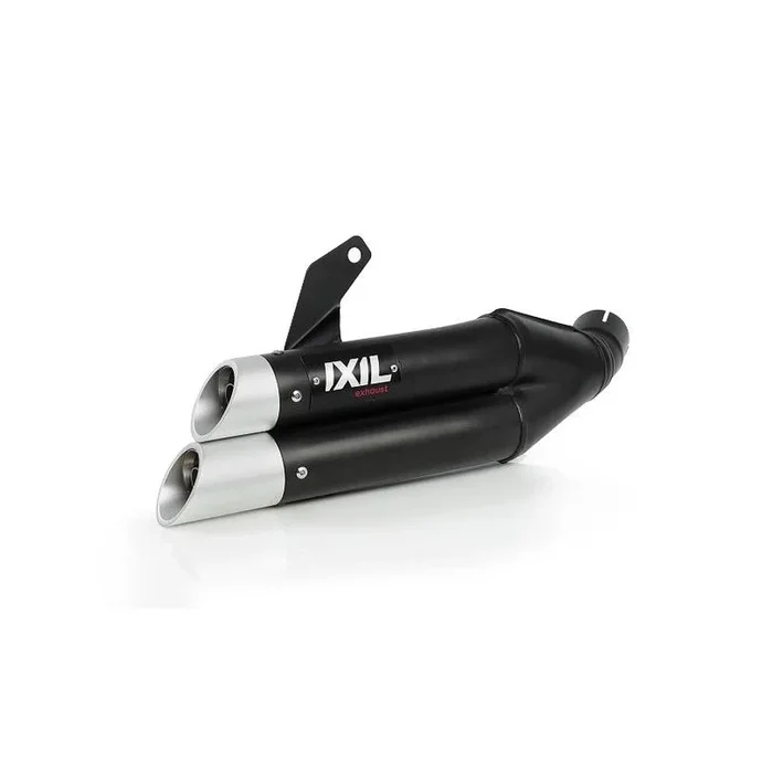 Ligne complète IXIL Hyperlow inox noir / alu poli – Kawasaki Z650/Ninja 650