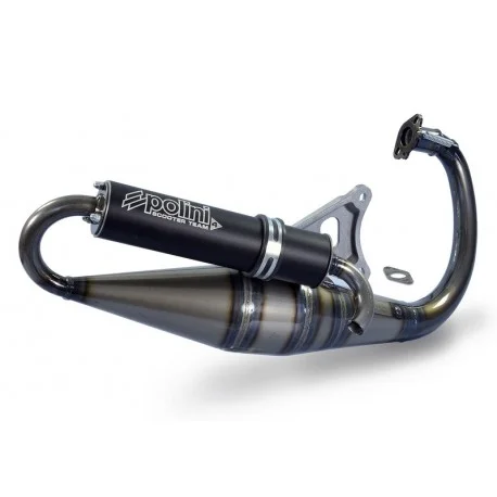 Ligne complete POLINI Team 4 Aluminium noir – Piaggio