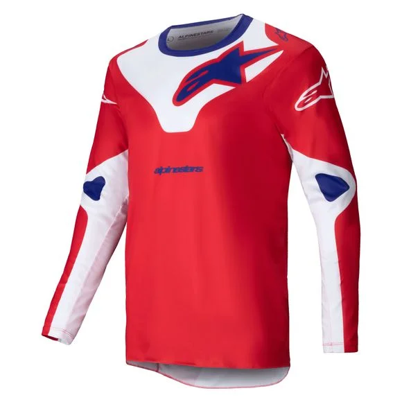 Maillot cross Alpinestars RACER – VEIL 2025 – Rouge / Blanc Ref : AP3429
