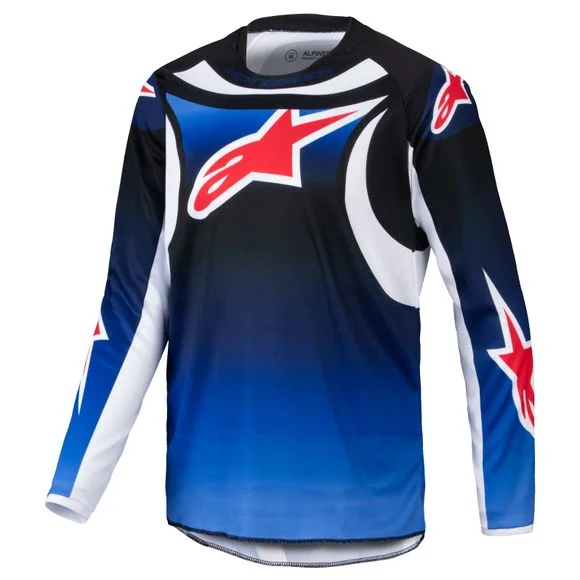 Maillot cross Alpinestars RACER – WURX – ENFANT – Bleu / Noir Ref : AP3402