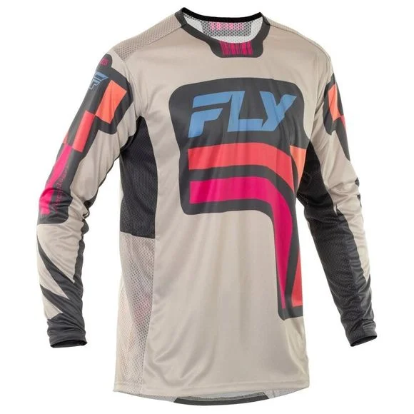 Maillot cross Fly LITE – VICE SE 2025 – Gris / Rouge Ref : FL1610