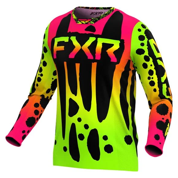 Maillot cross FXR YOUTH PODIUM 24 – Rose / Jaune Ref : FXR0470