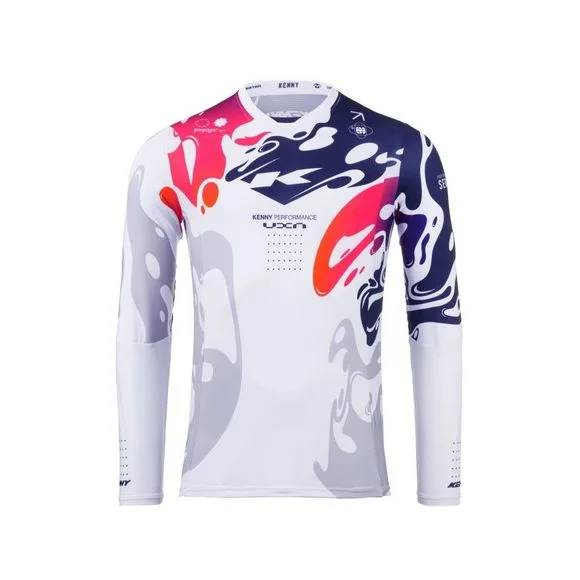 Maillot cross Kenny PERFORMANCE 2025 – Bleu / Rose Ref : KE2338