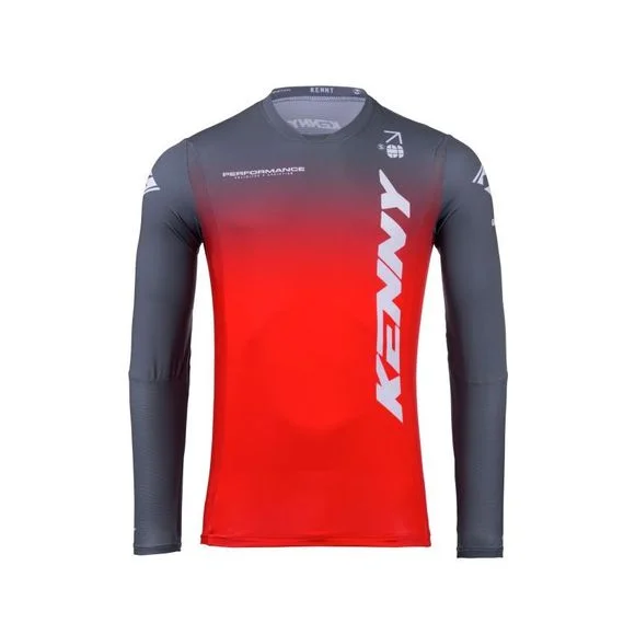 Maillot cross Kenny PERFORMANCE – GRADIENT 2025 – Noir / Rouge Ref : KE2342
