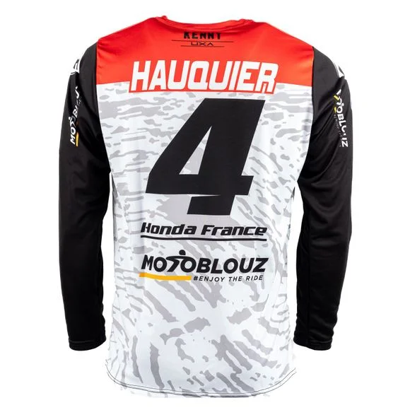 Maillot cross Kenny REPLICA HONDA MOTOBLOUZ SR JEREMY HAUQUIER 2024 – Blanc / Noir Ref : KE2174 / KE2174C613G12_070