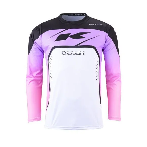Maillot cross Kenny TRACK – FOCUS 2024 – Blanc / Rose Ref : KE1834-C53697