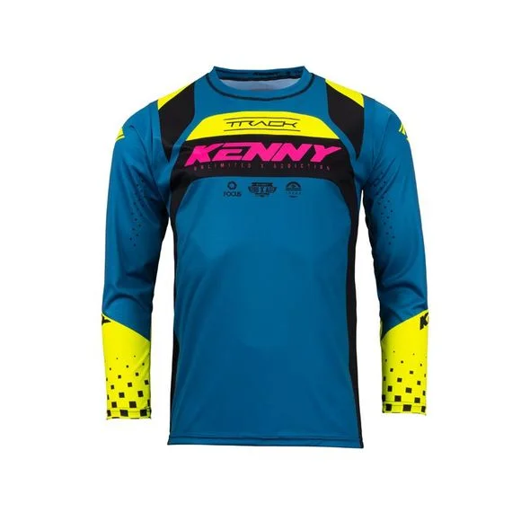 Maillot cross Kenny TRACK FOCUS 2024 – Bleu / Noir Ref : KE1736